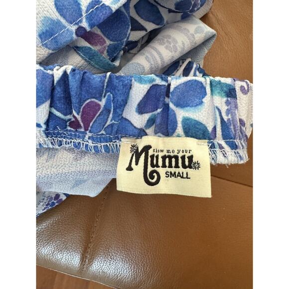 Show Me Your Mumu Afton Tie Back Floral Romper Huckleberry Stretch Size Small - Picture 12 of 12